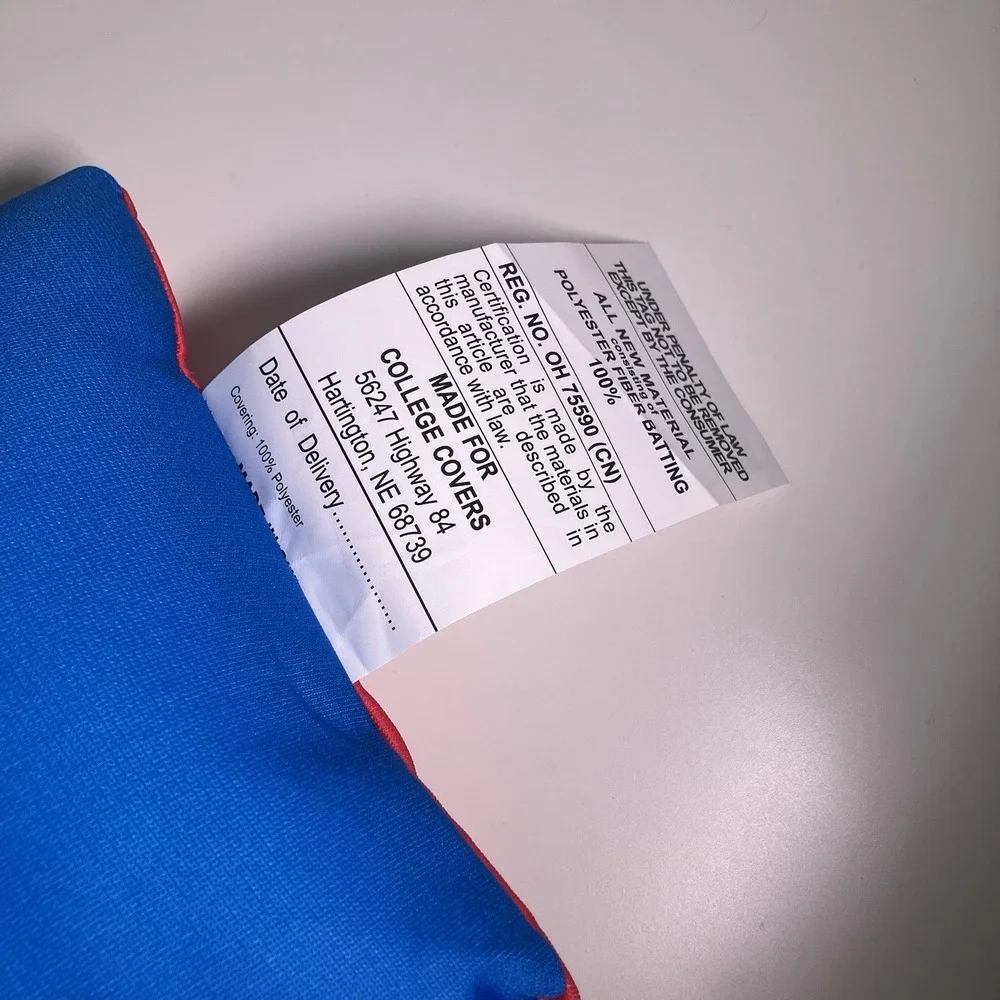 Kansas Jayhawks 2 Sided Bolster Travel‎ Pillow, 16
